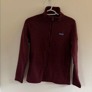 Patagonia Burgundy Zip-Up Jacket
